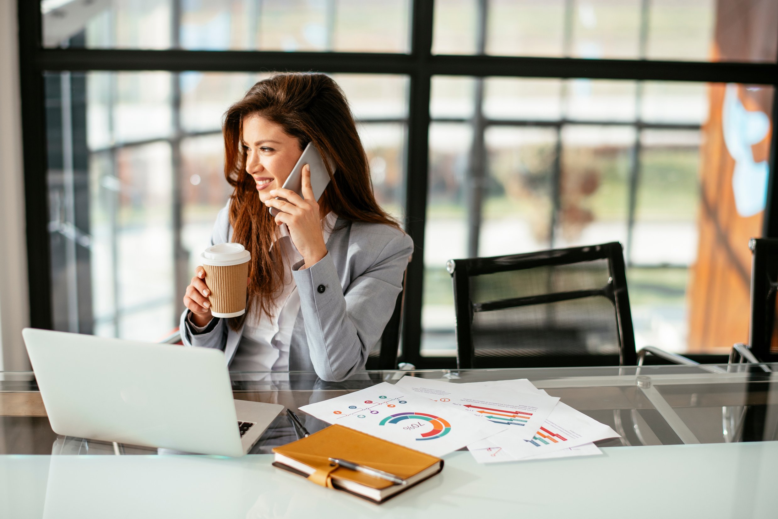 Business woman at work